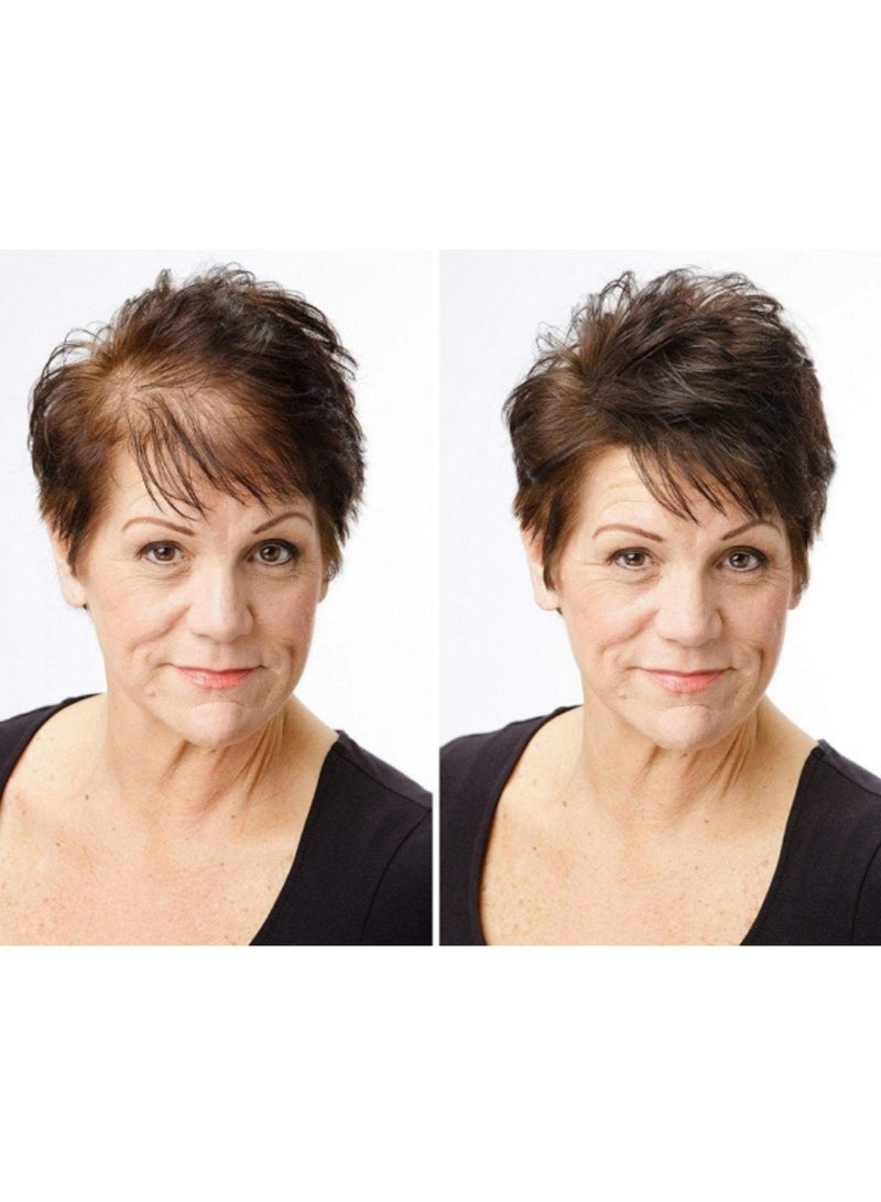 توبيك "ألياف بناء الشعر توبيك - عبوتان باللون الأسود | كيراتين طبيعي لاستعادة الشعر | يثخن الشعر فورًا ويغطي الجذور | سهل التنظيف باستخدام الشامبو" - Image 4