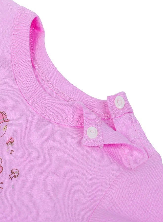 Pokory Baby Suit Full Sleeves Hoisery Cotton Babysuit for Baby Boy and Baby Girl |Soft Comfortable Infant Clothing Pink Colour Size: 3 - Image 5