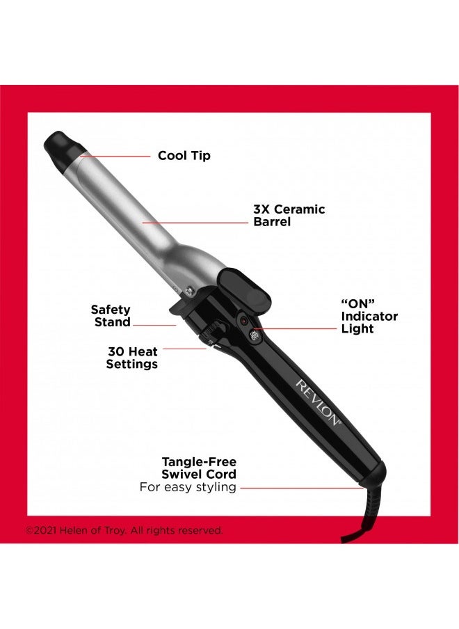 Revlon Perfect Heat Triple Ceramic Curling Iron | For Silky Smooth Medium Curls (1 In) - pzsku/ZE25C8DEE0D05C741EA88Z/45/_/1726644608/d0964435-a744-4796-8418-56a33fb347fb