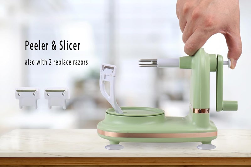 VEELAM Apple Peeler with 2 Blades Replacements, Apple Pealer Slicer & Corer for Home Kitchen Quick Applesauce Pie Making - Image 5