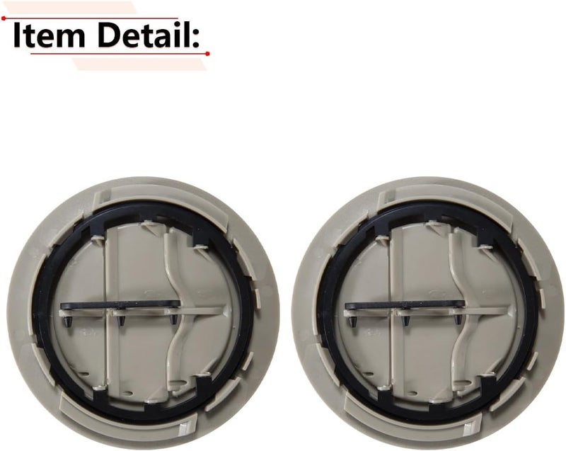 RLB-HILON Roof Air AC Vent for Chevy Tahoe, Suburban, GMC Yukon, Cadillac Escalade - Tan Color, 2PCS - Image 4