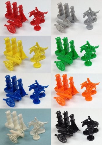 Morrison Games Napoleonic Civil War Military Miniatures Set of Eight Colors Plastic Toy Soldiers Set Infantry Cavalry Artillery Ships - Image 5