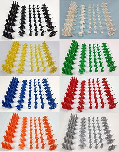 Morrison Games Napoleonic Civil War Military Miniatures Set of Eight Colors Plastic Toy Soldiers Set Infantry Cavalry Artillery Ships - Image 1
