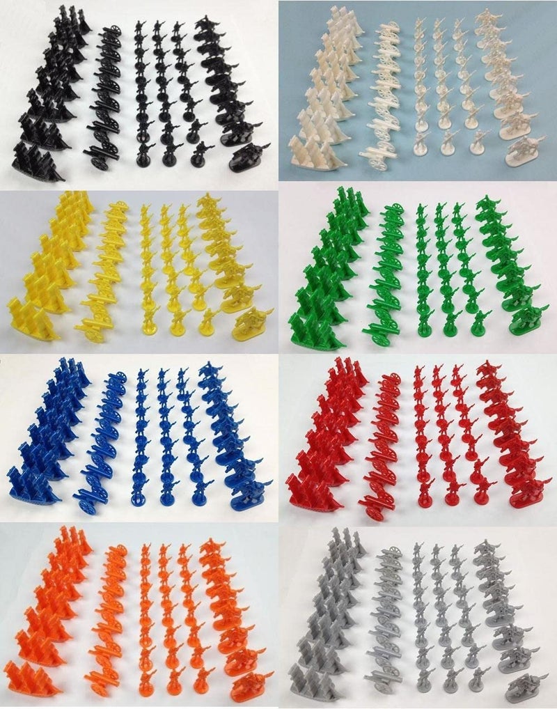 Morrison Games Napoleonic Civil War Military Miniatures Set of Eight Colors Plastic Toy Soldiers Set Infantry Cavalry Artillery Ships - Image 3