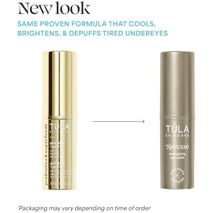 TULA بلسم العيون للعناية بالبشرة - علاج الهالات السوداء، يرطب ويضيء منطقة تحت العين على الفور، محمول ومثالي للاستخدام أثناء التنقل، 0.35 أونصة. - Image 3