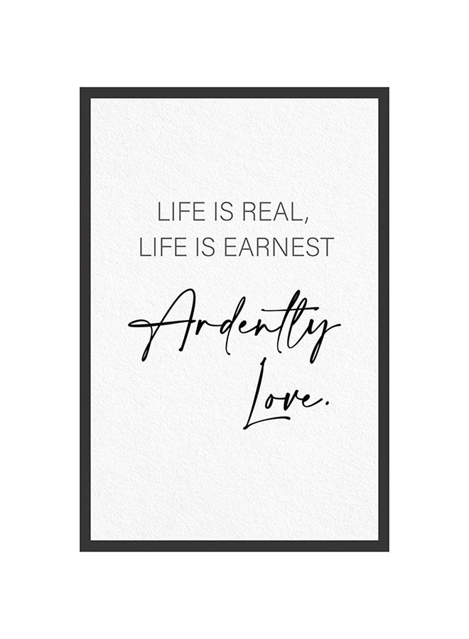 DANUBE HOME Latin Ardent Love Wall Art with Glass Frame – Modern Decorative Framed Print for Living Room, Bedroom & Office – Stylish Home Décor, Ready to Hang & Perfect Gift Idea 40X60  - Image 1