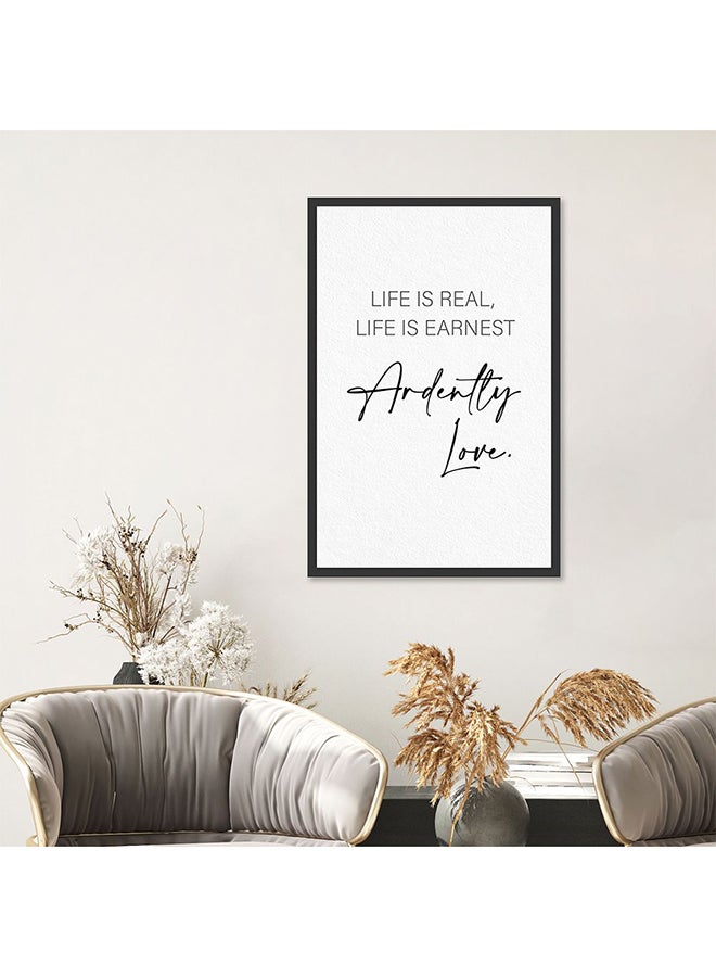 DANUBE HOME Latin Ardent Love Wall Art with Glass Frame – Modern Decorative Framed Print for Living Room, Bedroom & Office – Stylish Home Décor, Ready to Hang & Perfect Gift Idea 40X60  - Image 3