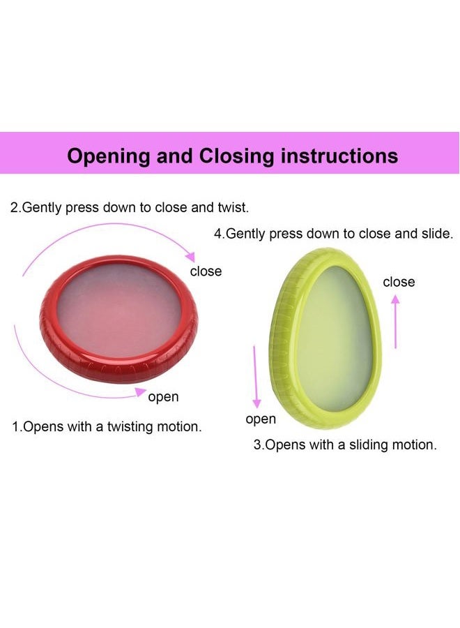 halteoly 4PC Silicone Fruit and Vegetable Storage Containers Set for Fridge, Onion Storage Container, Avocado keeper,Tomato Saver,and Lemon holder - Image 2