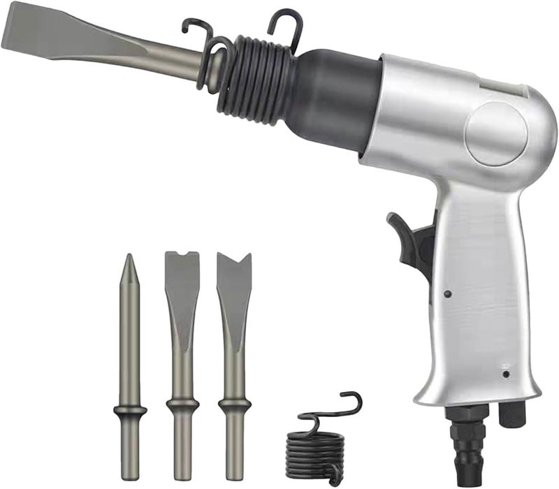 Heavy Duty Air Hammer Chisel Set Pneumatic Tool Kit for Automotive Metal Construction - Image 1