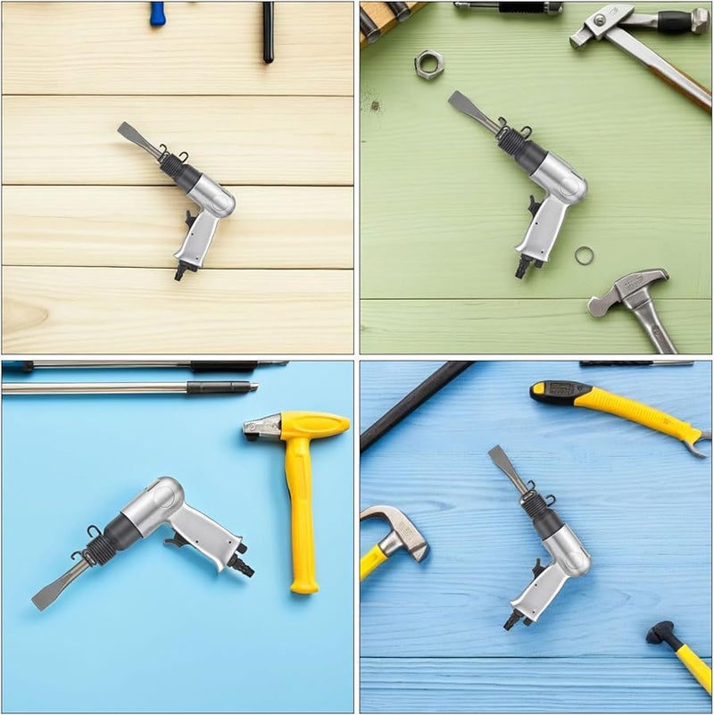 Heavy Duty Air Hammer Chisel Set Pneumatic Tool Kit for Automotive Metal Construction - Image 4
