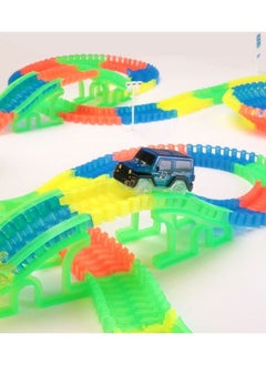 Generic Magical Light Up Twisting Glow In The Dark Race Tracks - Magical Twister Race Track Toy Cars  - Image 3