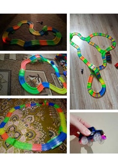 Generic Magical Light Up Twisting Glow In The Dark Race Tracks - Magical Twister Race Track Toy Cars  - Image 5