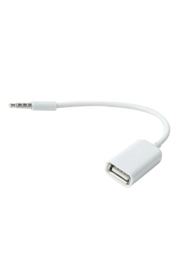 Blacell 3.5mm Male AUX Audio Plug Jack to USB 2.0 Female Converter Cable Cord EN - Image 3