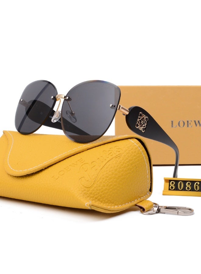 Loewe Rimless Sunglasses with Dark Lenses and Branded Case