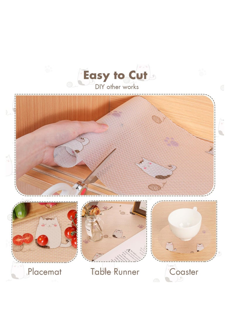 Non-Slip Food Grade EVA Shelf Liner for Kitchen and Drawer Use, Ideal for Refrigerator, Pantry, and Dresser, 45x300cm  - Image 4