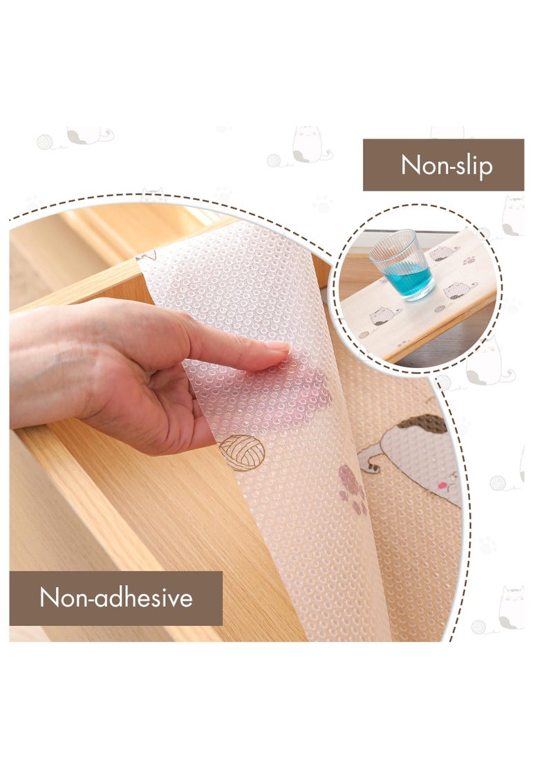 Non-Slip Food Grade EVA Shelf Liner for Kitchen and Drawer Use, Ideal for Refrigerator, Pantry, and Dresser, 45x300cm  - Image 1