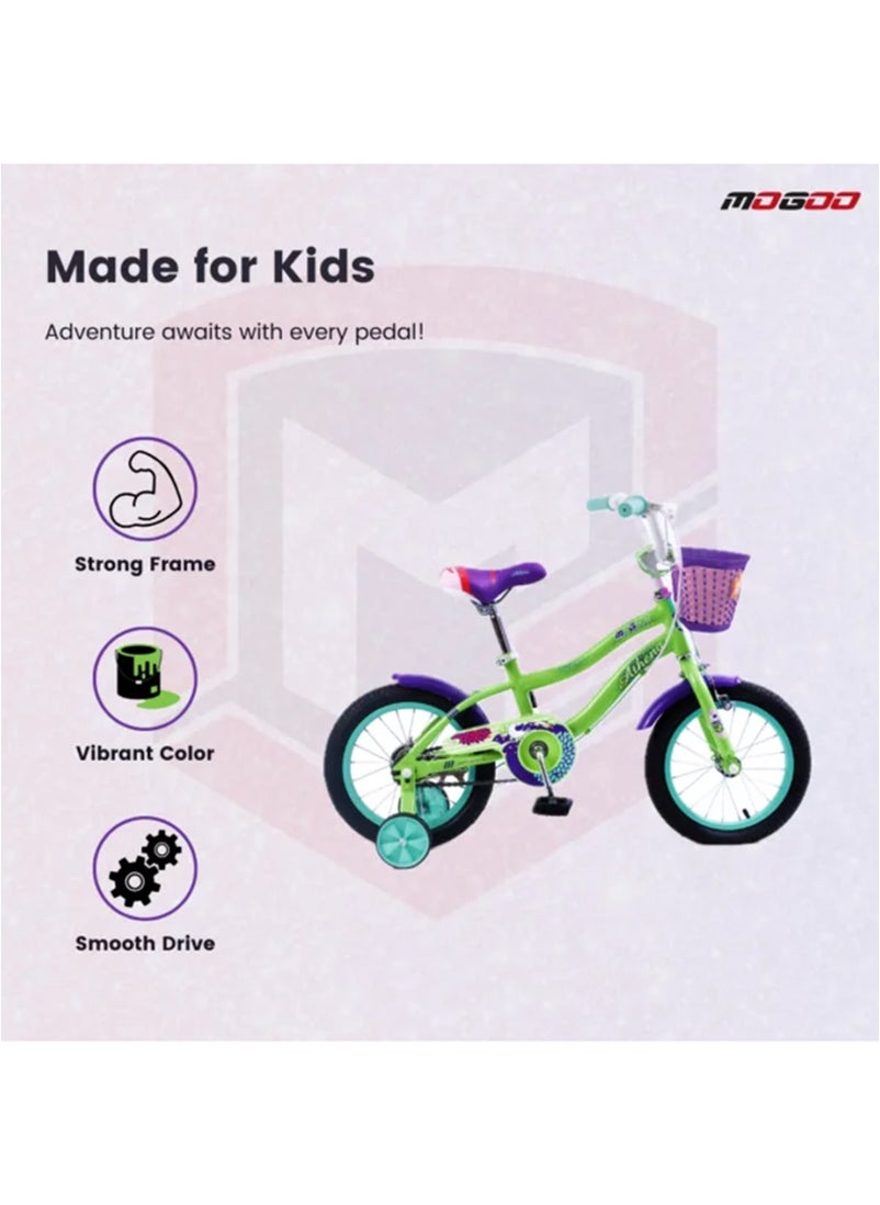 MOGOO Athena 16 Inch Bicycle - Dark Green  - Image 4
