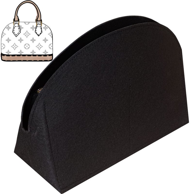 Soyizom Felt Purse Organizer Purse Insert Fits Alma BB PM Insert Tote Organizer for Women Purse Liner Purse in PursePMBlack - Image 2