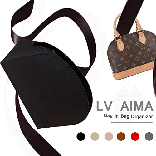 Soyizom Felt Purse Organizer Purse Insert Fits Alma BB PM Insert Tote Organizer for Women Purse Liner Purse in PursePMBlack - Image 3