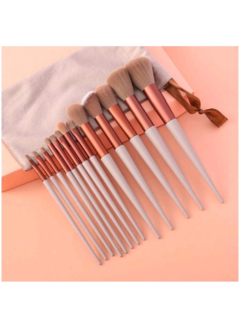 13 pcs makeup brush set with random gift of makeup sponge