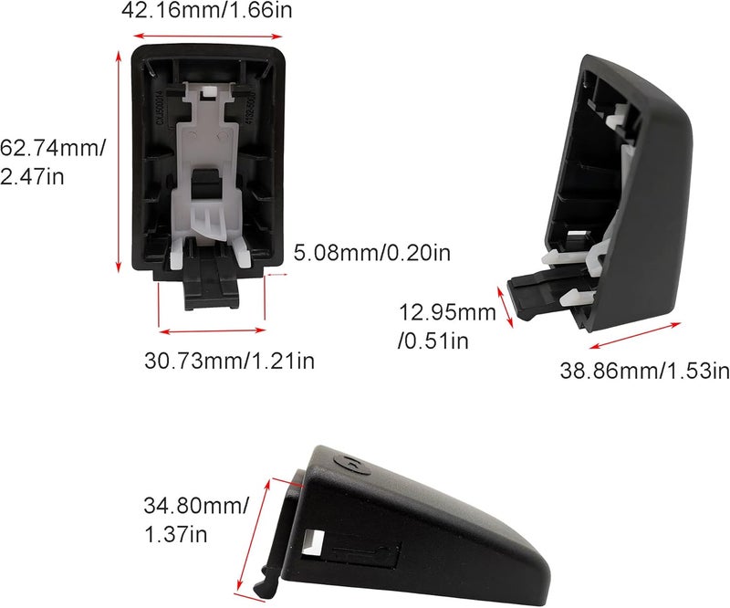 CYONRUAN Car Driver Side Door Handle Cap Left Front Cover for Land Rover LR2, LR3, LR4 - Image 3