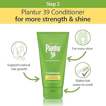 Plantur 39 Caffeine Shampoo Conditioner and Tonic Prevents and Reduces Hair Loss Coloured and Stressed Hair Unique Formula Supports Hair Growth 250ml Shampoo 150ml Conditioner 200ml Tonic - Image 3