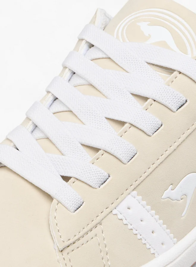 kangaROOS Boys' Logo Detail Sneakers with Lace-Up Closure
