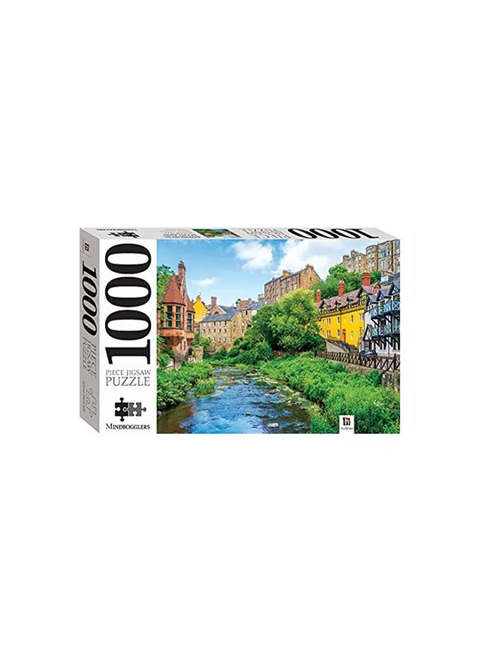 Mindbogglers Dean Village, Edinburgh 1000 Piece Jigsaw Puzzle | Mindbogglers | Scenic Scottish Landscape Puzzle for Adults and Kids - Image 1