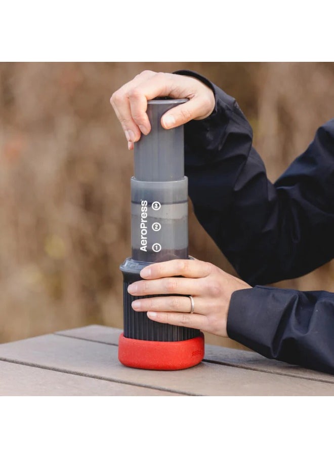 AeroPress Go Travel Coffee Maker, BPA Free, Portable, Smooth and Bitter-free Brew, Shatterproof and Durable for Camping, Grey - 1 Cup  - Image 4
