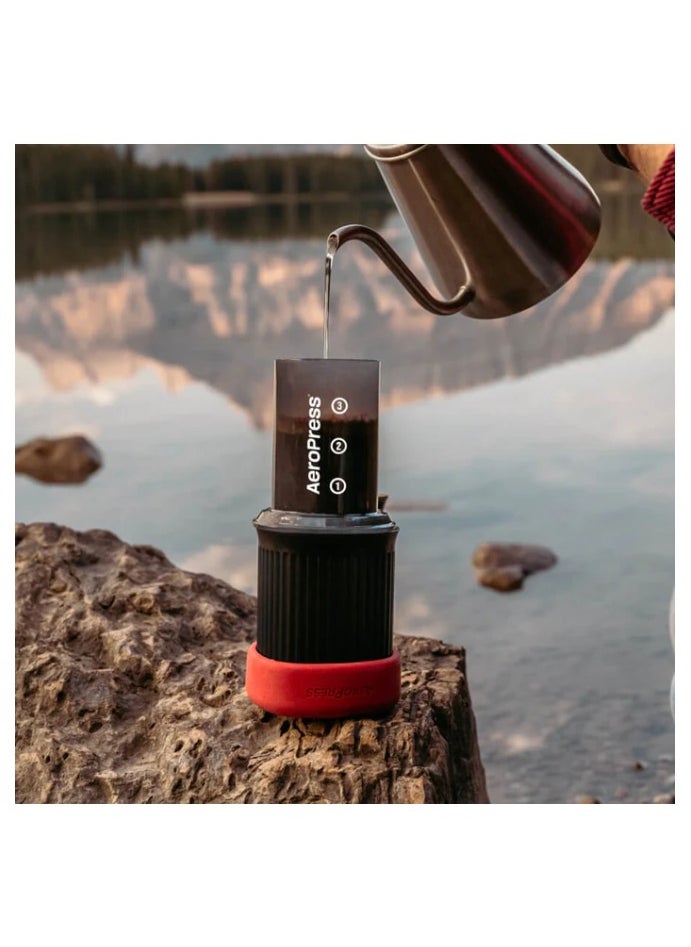 AeroPress Go Travel Coffee Maker, BPA Free, Portable, Smooth and Bitter-free Brew, Shatterproof and Durable for Camping, Grey - 1 Cup  - Image 3
