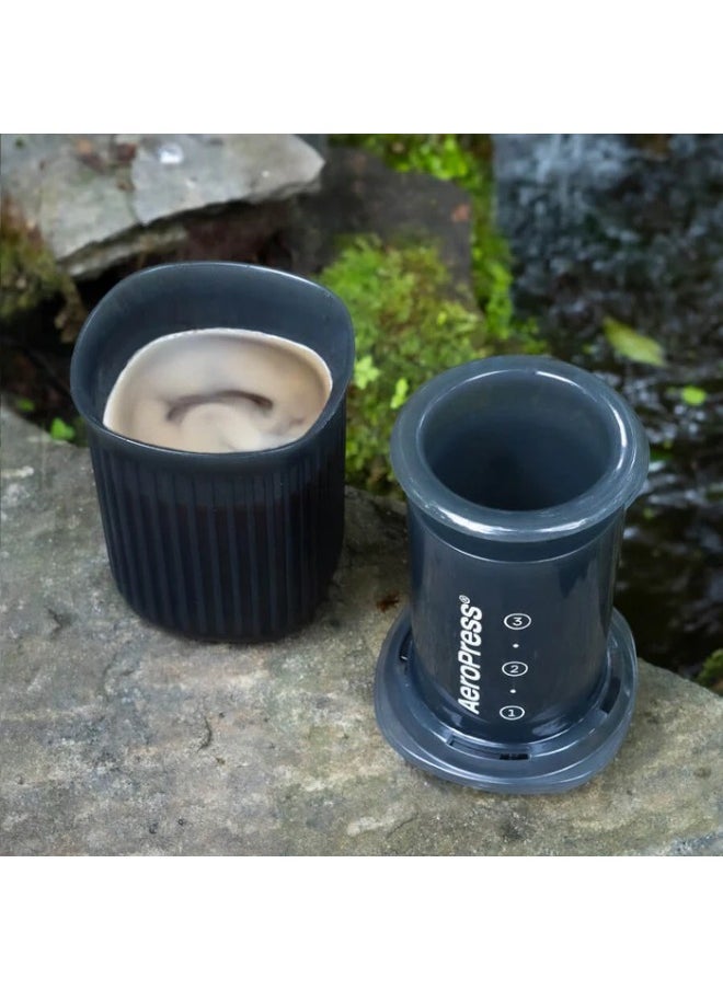 AeroPress Go Travel Coffee Maker, BPA Free, Portable, Smooth and Bitter-free Brew, Shatterproof and Durable for Camping, Grey - 1 Cup  - Image 5