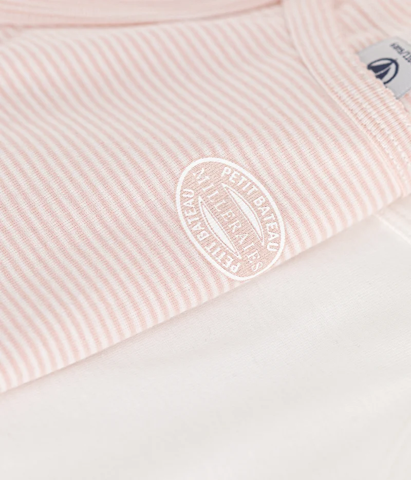 Petit Bateau Children's cotton vests with fine straps - 2-pack