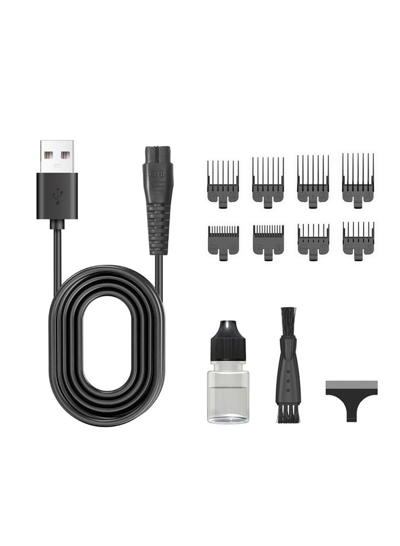 بورن بروفيشنال ماكينة قص الشعر الكهربائية للرجال دقة قوة وتصميم عصري لنتائج احترافية - 8 مشط للتشذيب - 5 إعدادت القطع قابله للتعديل -  بطارية ليثيوم 1200 - شاشة رقمية، واستخدام سلكي ولاسلكي – موديل ER-D1390 - Image 2