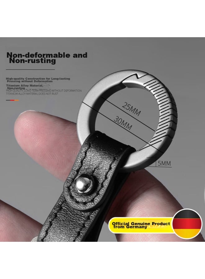 Laben Titanium Alloy Car Keychain, Men's Pendant, Key Ring, Personalized Creative Simple Design, Creative Gift - Image 5