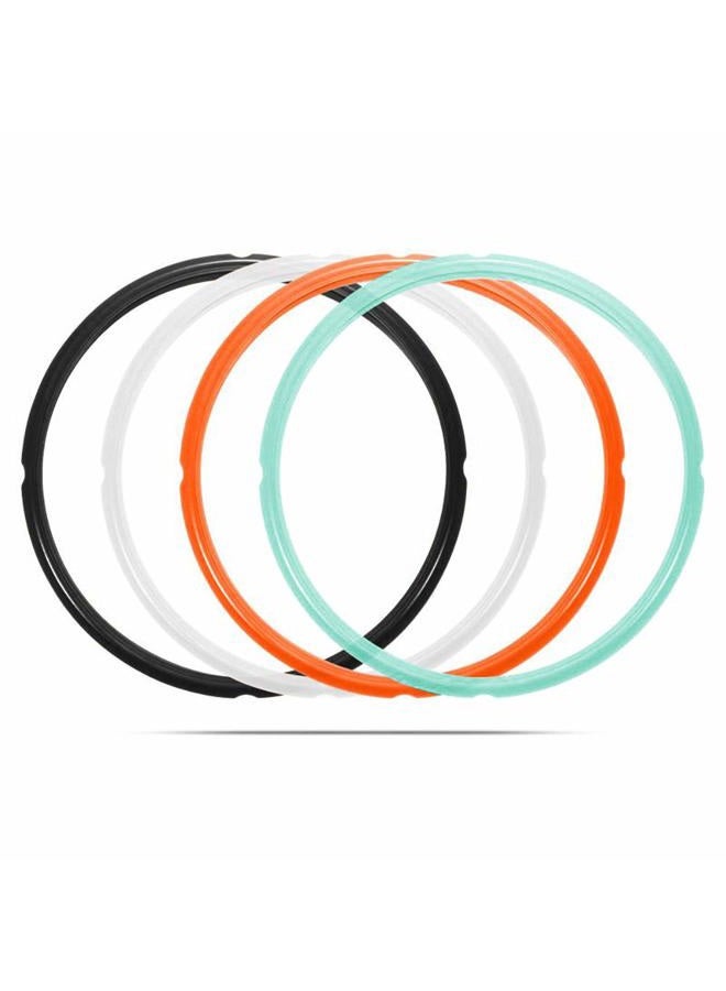 STYDDI Silicone Sealing Ring for 6 Qt, Replacement Seal Gasket for Instant Pot 6 Quart Model, Food-grade Silicone, Fits Duo 6 Quart, Lux 6 Quart, Duo Plus 6 Quart, Ultra 6 Quart, Nova 6 Quart, 4-Pack - Image 1