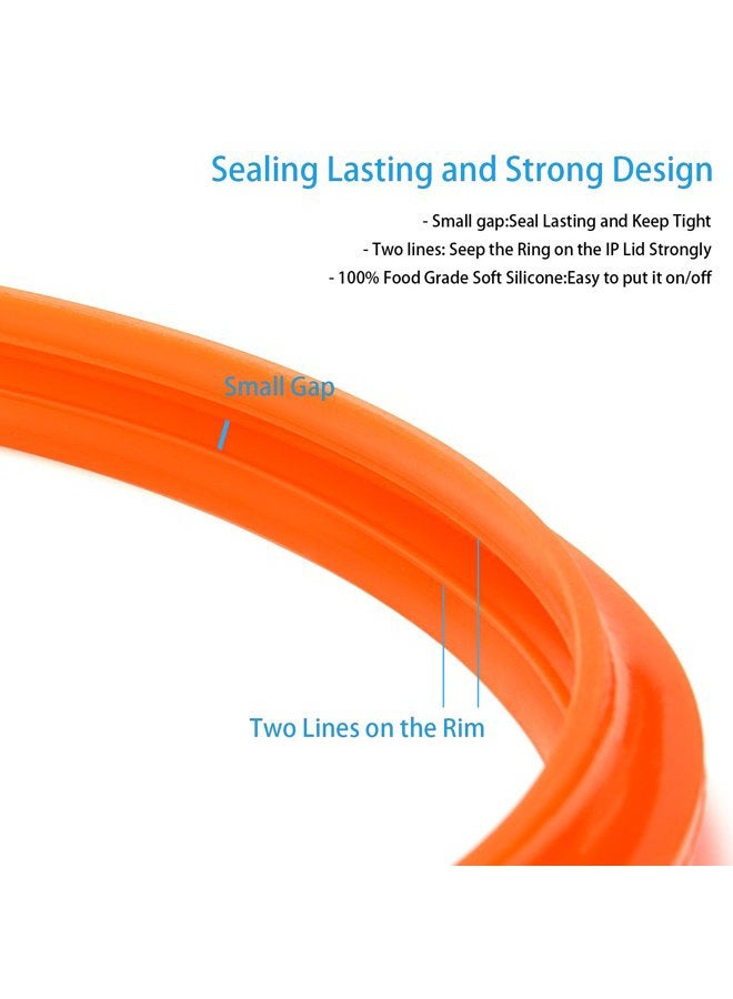 STYDDI Silicone Sealing Ring for 6 Qt, Replacement Seal Gasket for Instant Pot 6 Quart Model, Food-grade Silicone, Fits Duo 6 Quart, Lux 6 Quart, Duo Plus 6 Quart, Ultra 6 Quart, Nova 6 Quart, 4-Pack - Image 5