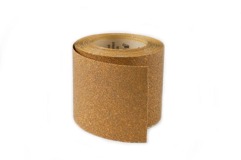 Karebac RHW40 PSA StickOn 40 Grit Gold Heavyweight EWeight Aluminum Oxide Sandpaper Roll 412 x 10 yd