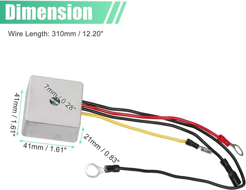 Voltage Regulator Rectifier for Club Car 1015777 102711201, Direct Replacement Part, 1992-2007 - Image 5