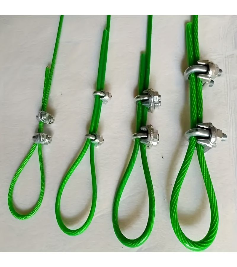 10 Pcs Stainless Steel U Type Cable Clips For Secure Wire Fixing - Image 5