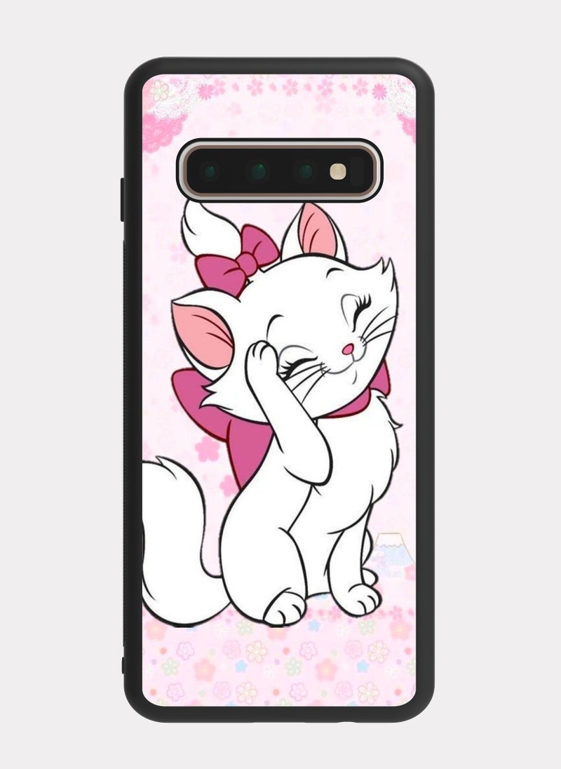 PXLAAT Samsung Galaxy S10 Plus case cover Marie the Aristocats Disney - Image 1