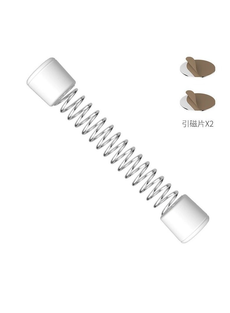 2-piece white magnetic suction washing machine door holder - drum type ventilation anti-collision door stopper | universal dryer/dishwasher door plug | magnetic limiter to keep the door open for ventilation (washing machine accessory) - Image 1