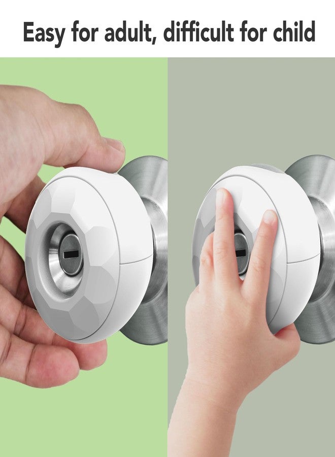 Moonybaby Door Knob Cover for Child Safety, Baby Proof Safety Locks for Doors, No Toxic, No Polluting, Odorless PP Fiber Material, No Tool Easy Install (4 Pack) - Image 3