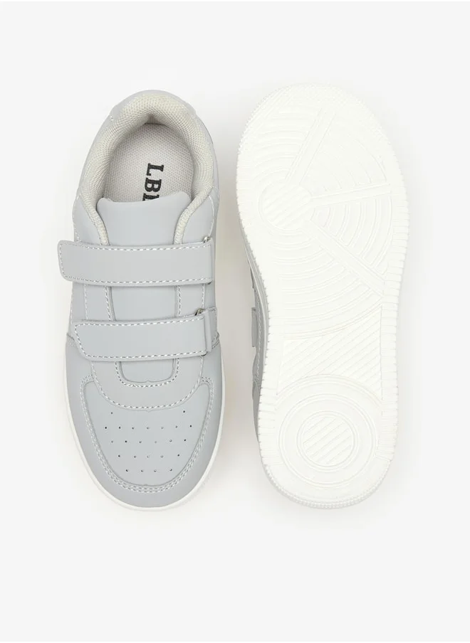 LBL by Shoexpress Boys Solid Sneakers With Hook And Loop Closure