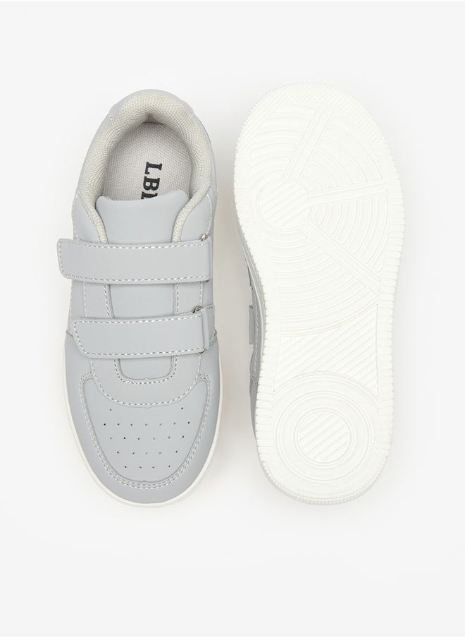 LBL by Shoexpress Boys Solid Sneakers With Hook And Loop Closure  - Image 4