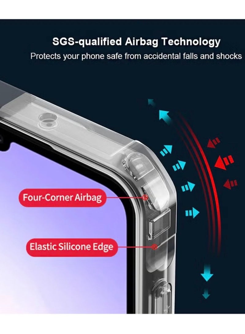 Xundo Clear Case for Samsung Galaxy A07 | Premium Rugged | Durable Shock-absorbing Frame | Black Border | Thermoplastic Polyurethane | Airbag Anti-drop Protection - Clear - Image 4