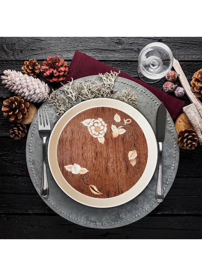 برايم ميلامين  طقم عشاء من الميلامين مكون من 47 قطعة لتقديم 8 اشخاص من برايم، طقم عشاء عالي الجودة وغير قابل للكسر، امن للاستخدام في الميكروويف وغسالة الصحون، طقم اطباق ميلامين - Image 3