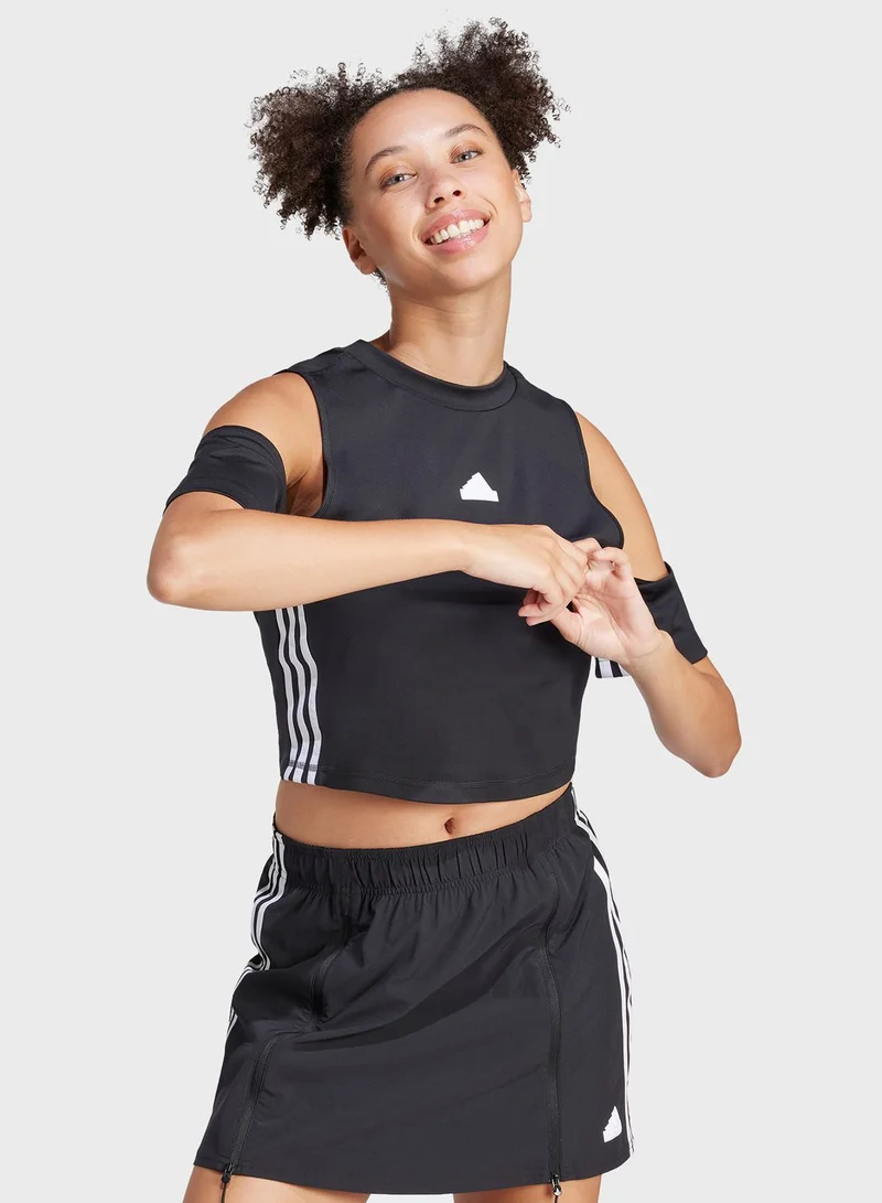 adidas بلوزة قصير دانس