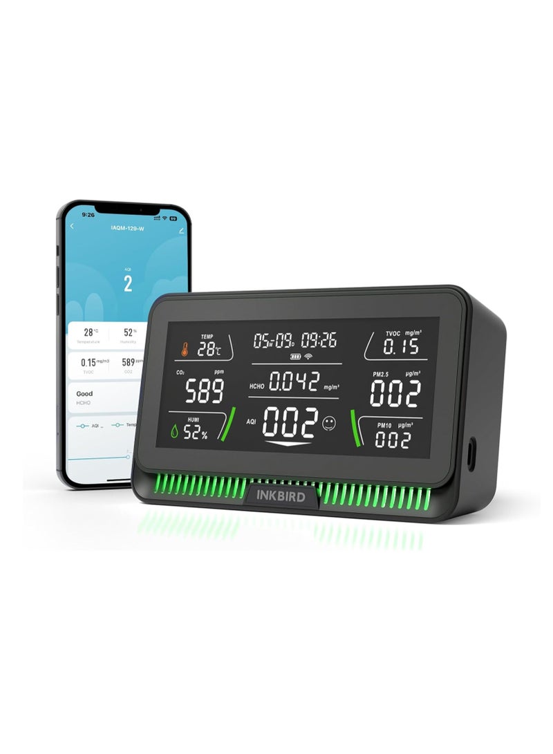 INKBIRD WiFi Air Quality Monitor Indoor Multifunctional Air Quality Detector