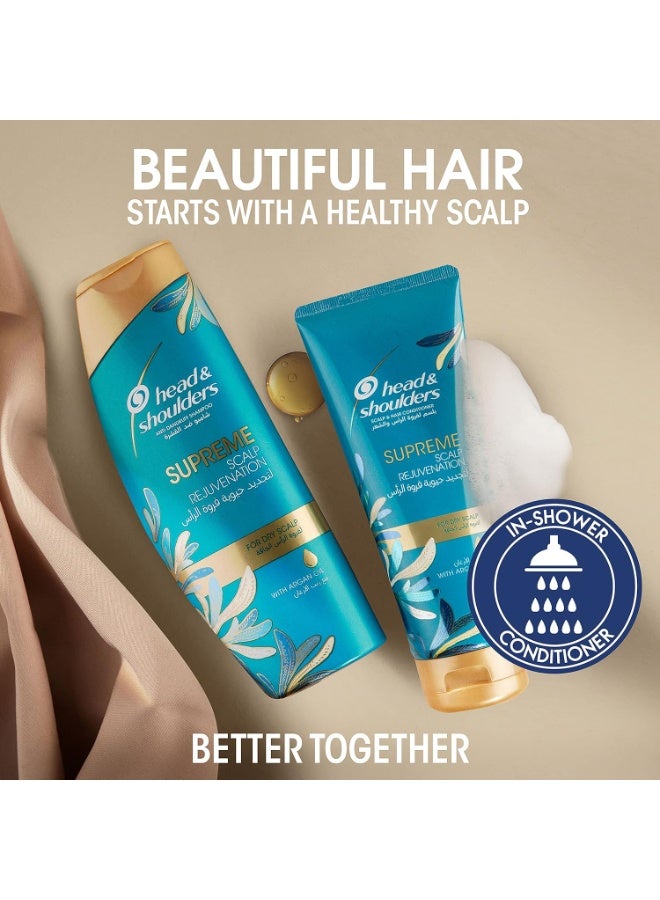 Head & Shoulders Supreme Scalp and Hair Conditioner with Argan Oil for Dry Scalp Rejuvenation 200ml - Image 3