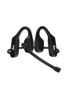 Smarxs Open Ear Air X3 Bluetooth Neckband Headphones Suitable For Call Centers and Online Meetings With Noise Cancellation Feature Black Color